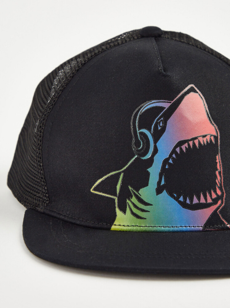

Сетчатая кепка с принтом Black Shark George., черный