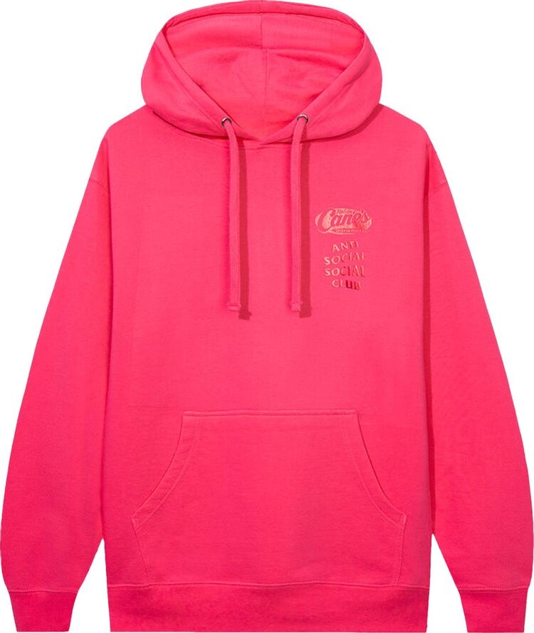 

Худи Anti Social Social Club x Raising Canes Shimmer Stack Hoodie 'Pink', розовый