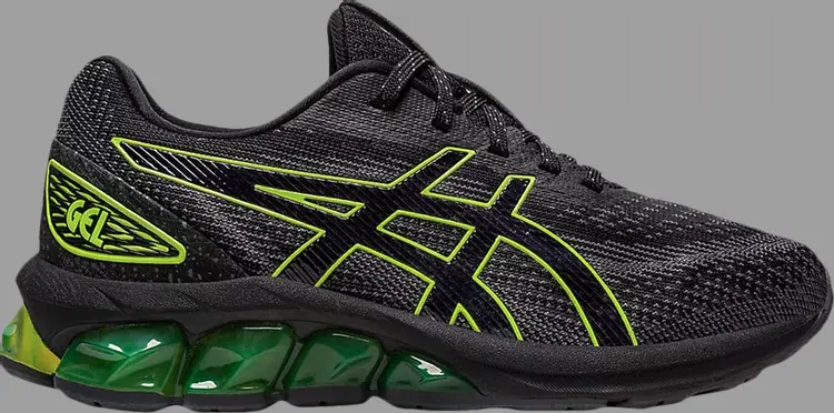 

Кроссовки gel quantum 180 7 gs 'black neon lime' Asics, черный