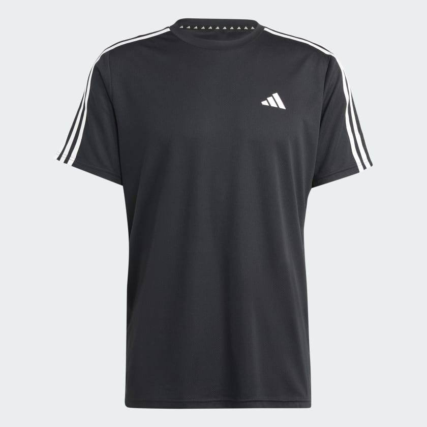 

Футболка Adidas Train Essentials 3-Stripes Training, черный/белый