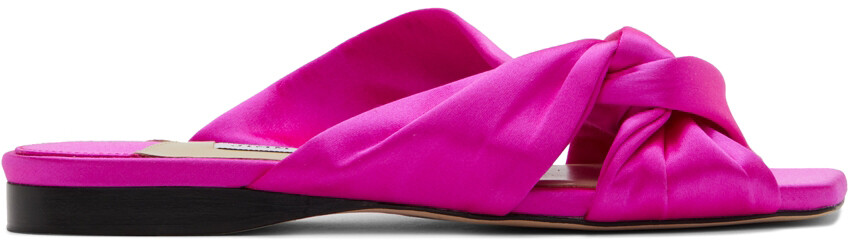 

Розовые сандалии на плоской подошве Narisa Jimmy Choo