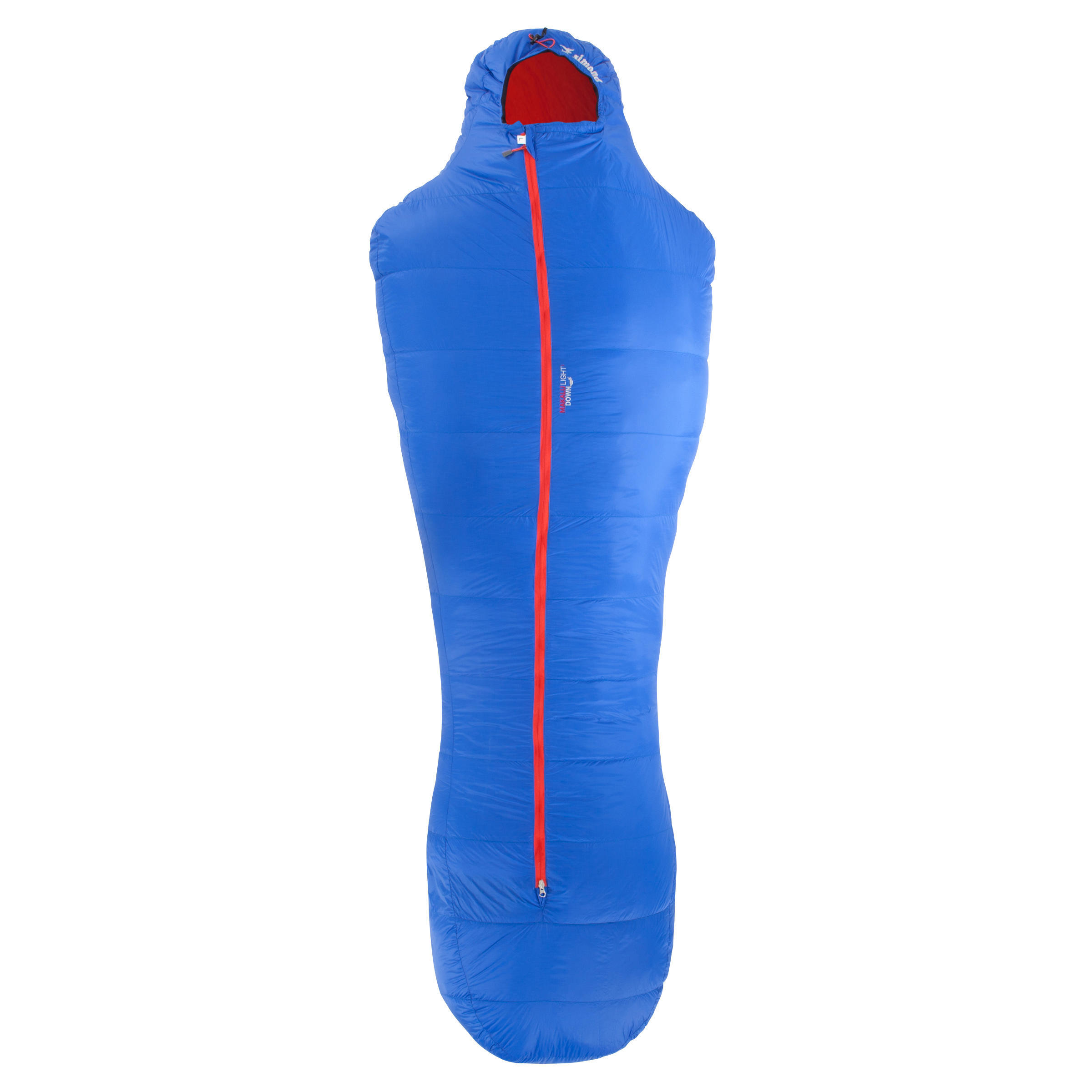 Спальный мешок пуховый Simond Makalu для походов, размер L, синий / оранжевый