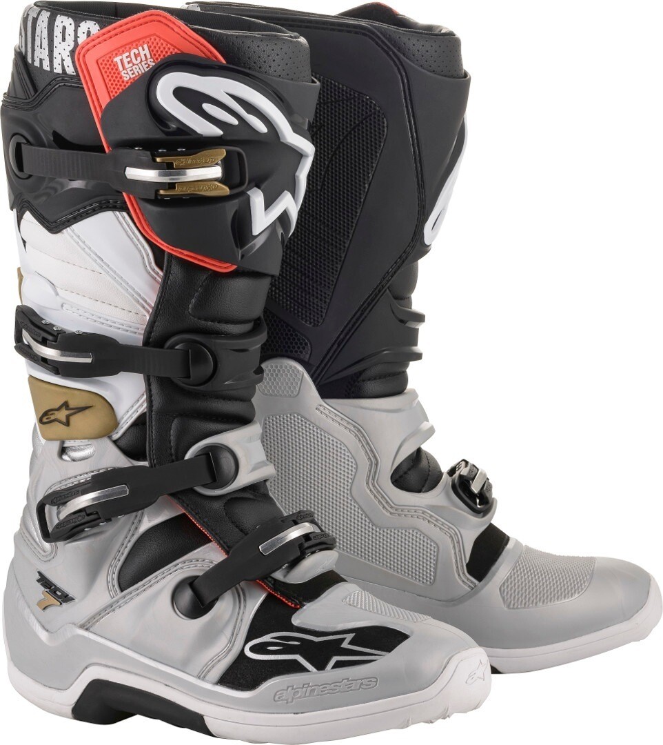 

Alpinestars Tech 7 Ботинки для мотокросса, черный/серебристый