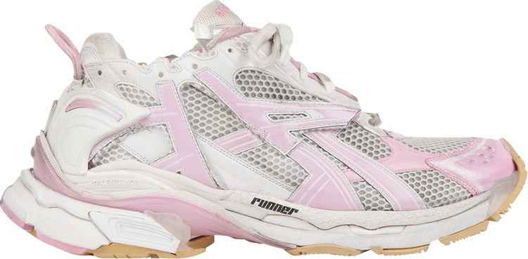 цена Кроссовки Balenciaga Runner Sneaker Pink, розовый