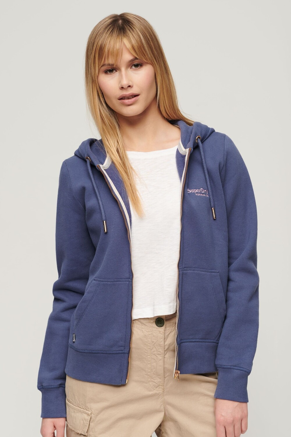 

Толстовка Essential с логотипом Superdry, синий