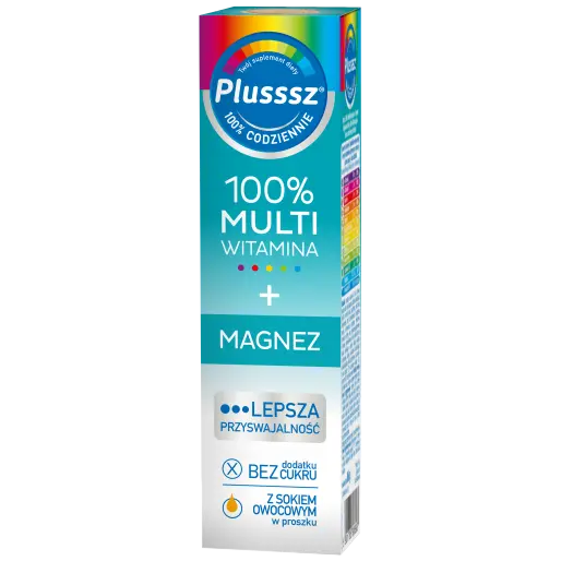 

Plusssz 100% Multiwitamina+Magnez шипучие таблетки, 20 таб./1 уп.