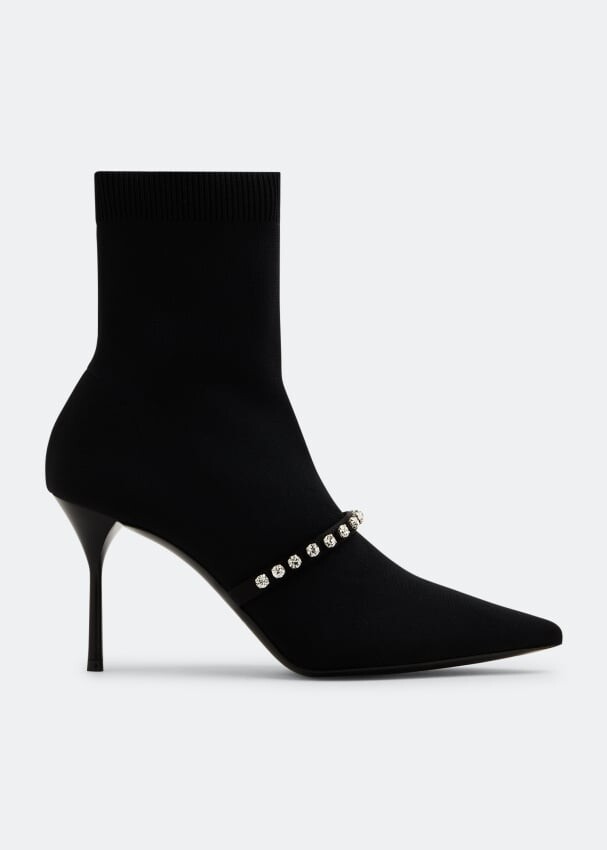 

Ботинки MIU MIU Pointed-toe boots, черный
