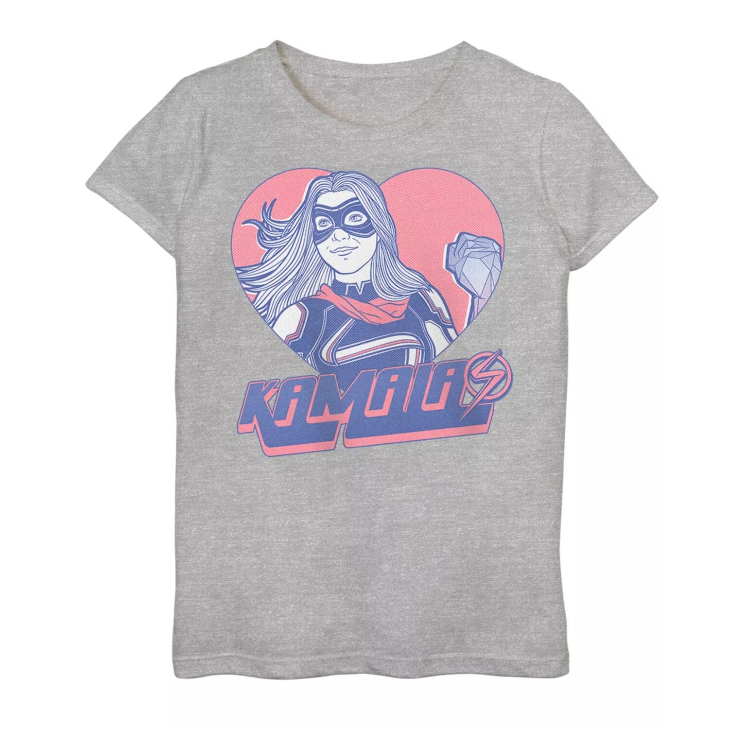 

Футболка Marvel Ms Marvel Heart Kamala для девочек 7–16 лет Marvel