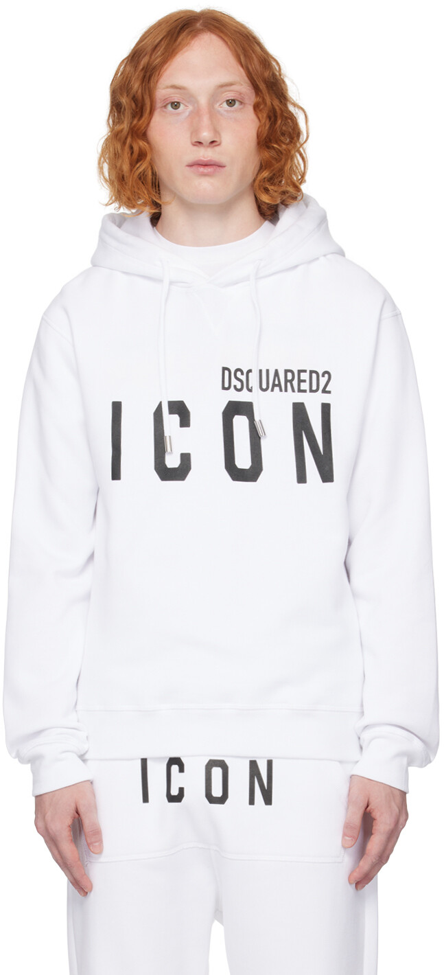 

Белое худи Dsquared2 Be Icon, Белый
