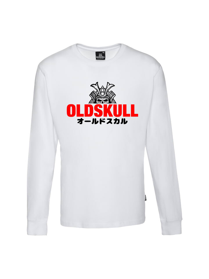 

Рубашка с длинным рукавом OLDSKULL Basic Classic Samurai Logo, белый