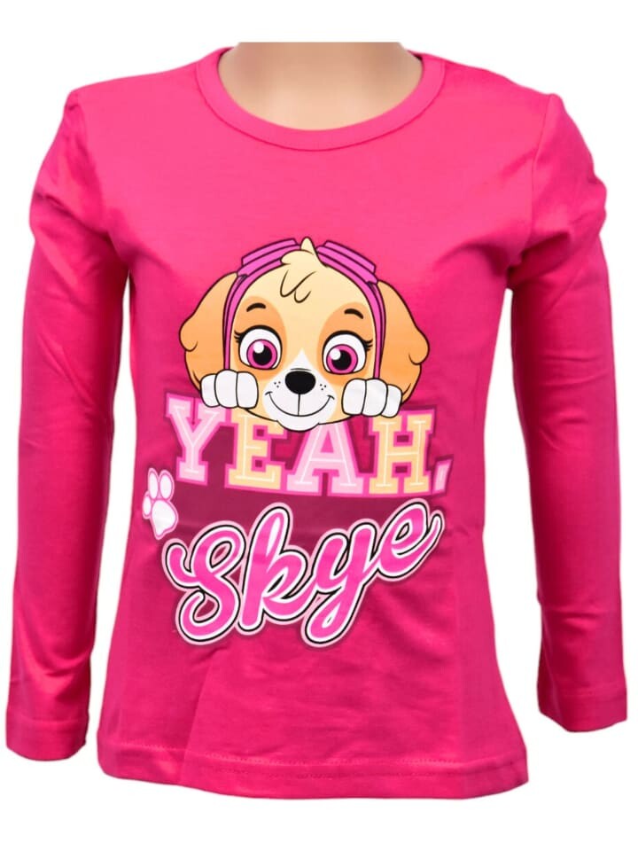 

Рубашка с длинным рукавом Paw Patrol Skye, цвет dunkelpink