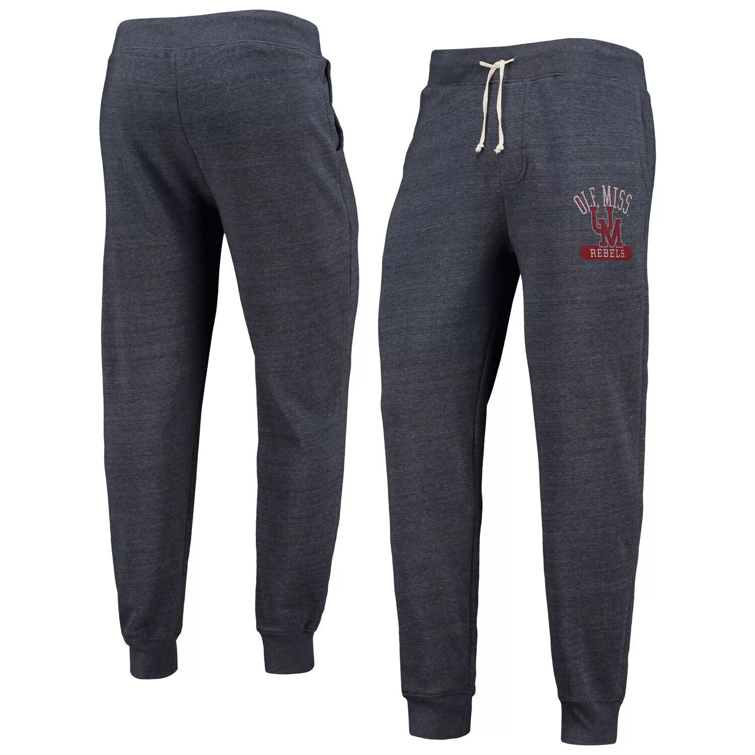 

Мужская альтернативная одежда Темно-синие брюки с принтом Ole Miss Rebels Dodgeball Tri-Blend, Синий