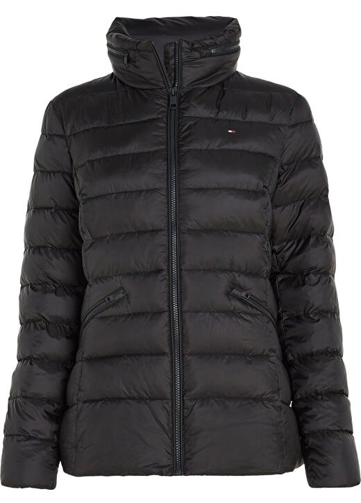 

Черное женское пальто Tommy Hilfiger, Черный