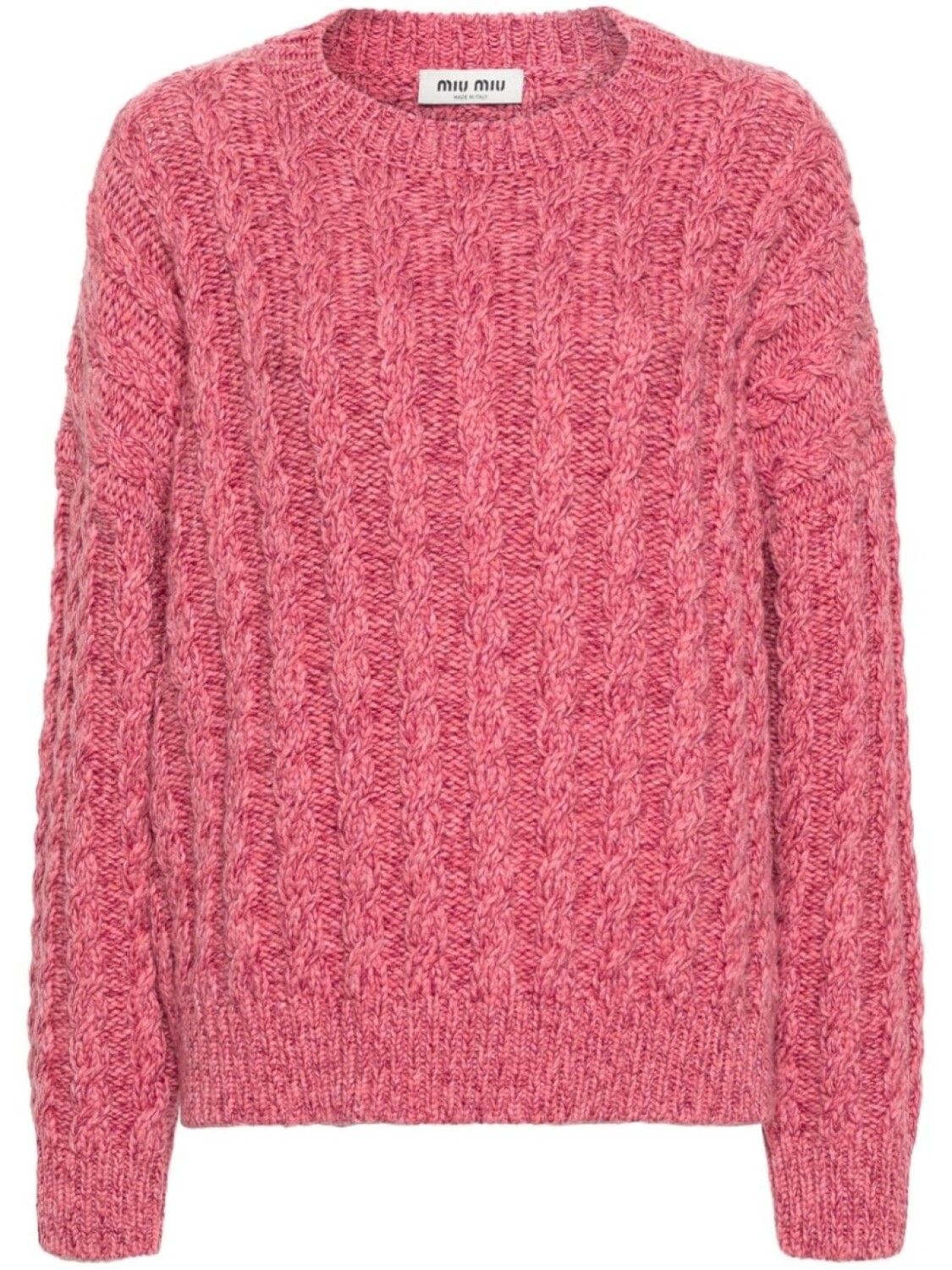 

Miu Miu джемпер фактурной вязки, розовый