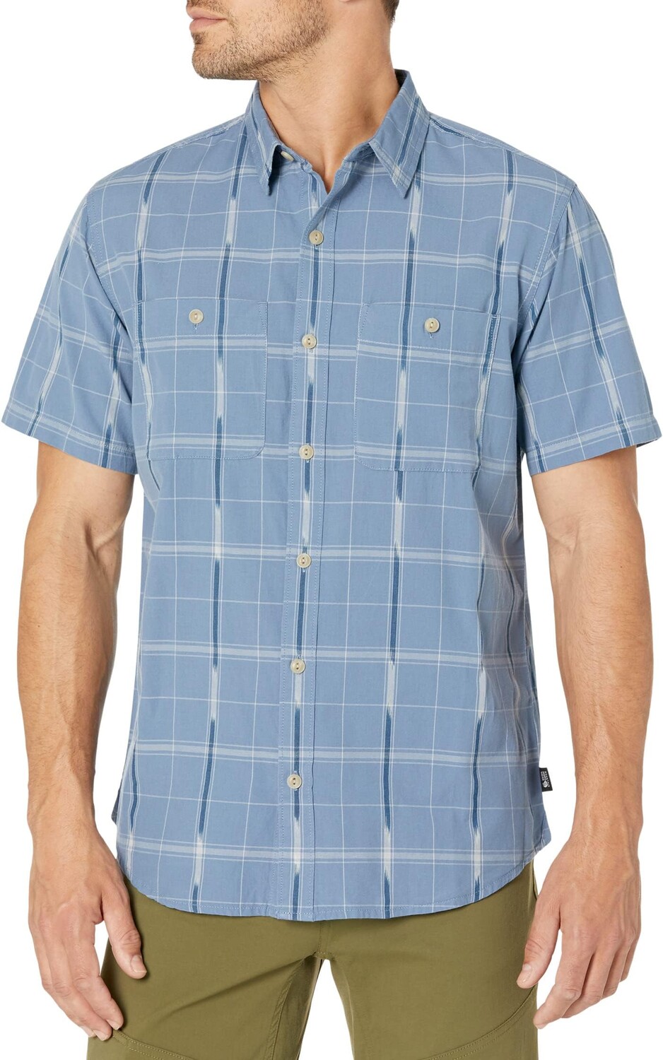 

Рубашка с коротким рукавом Grove Hide Out Mountain Hardwear, цвет Light Zinc Windowpane Ikat
