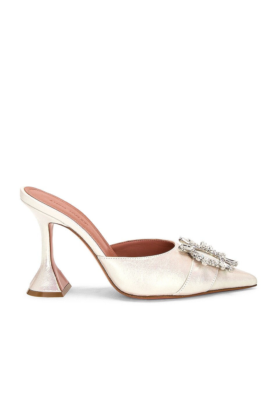 

Мюли Amina Muaddi Begum Metallic Nappa, цвет Hologram Crackle