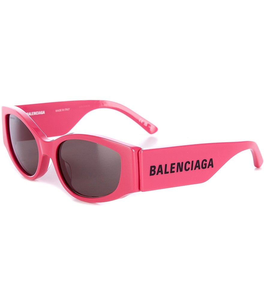 Солнцезащитные очки «кошачий глаз» Balenciaga унисекс BB0258S 58 мм, розовый