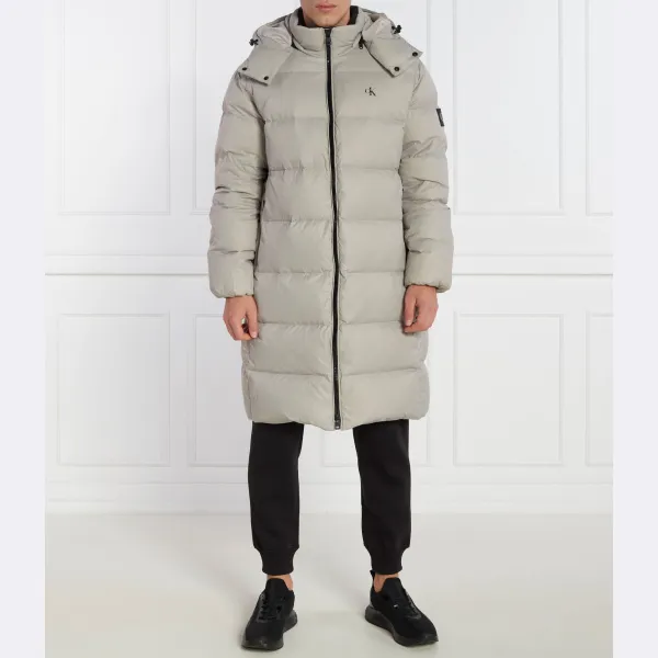 

Пуховое пальто Calvin Klein, серый