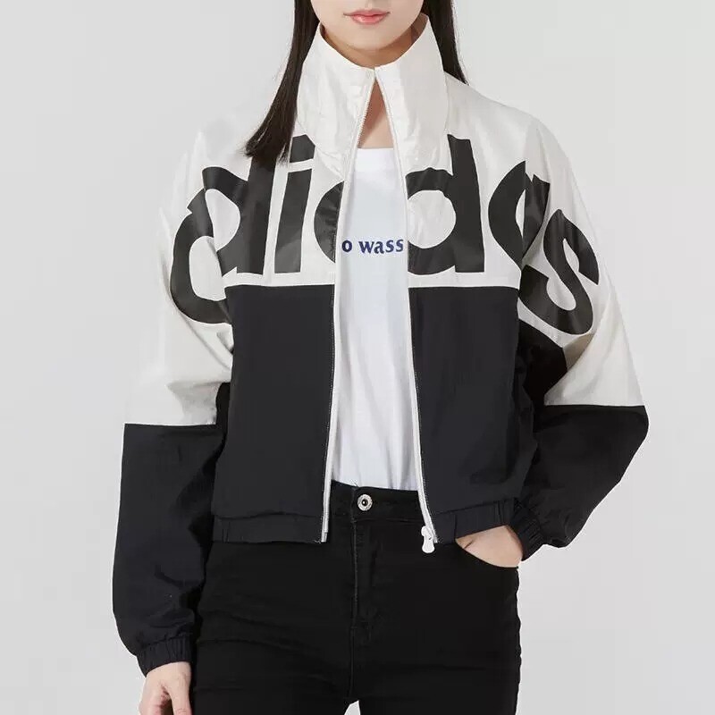 

Куртка Adidas, черный/белый