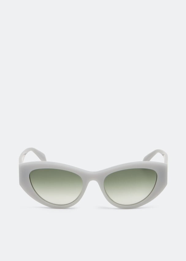 

Солнечные очки ALEXANDER MCQUEEN Seal Logo sunglasses, серый