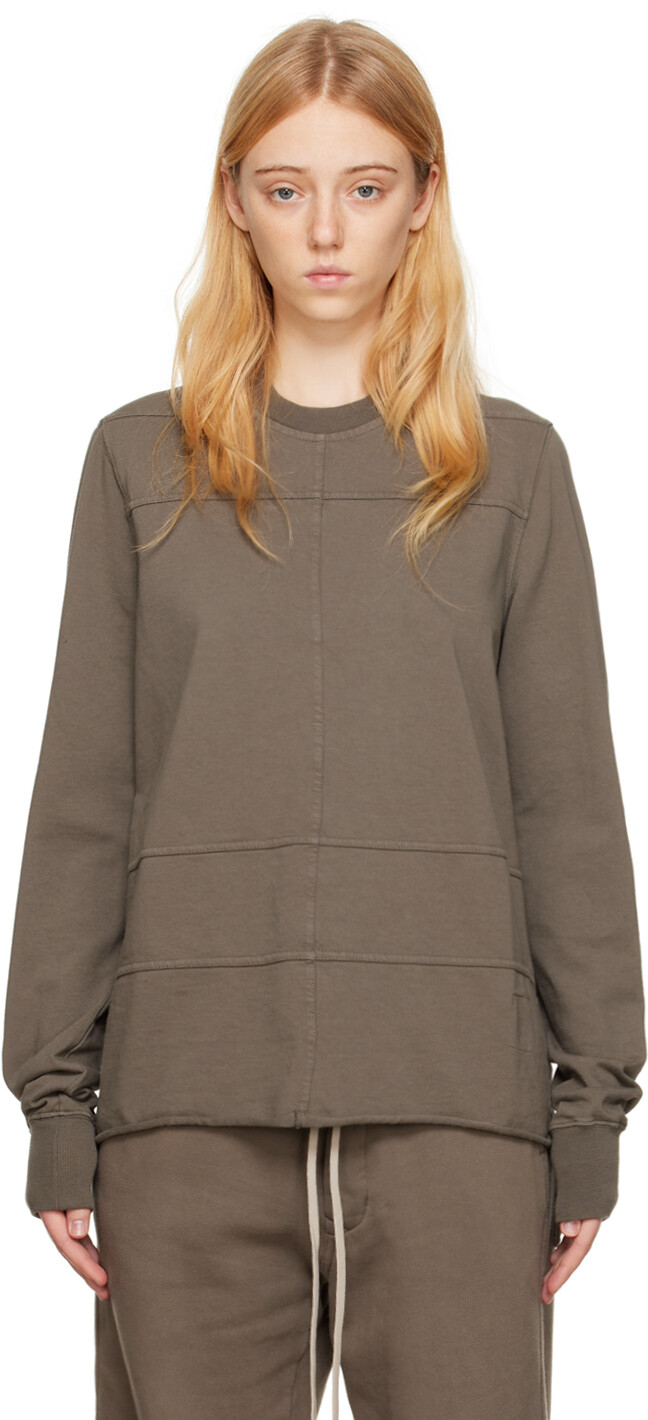 

Серая толстовка в клетку Rick Owens Drkshdw, Серый