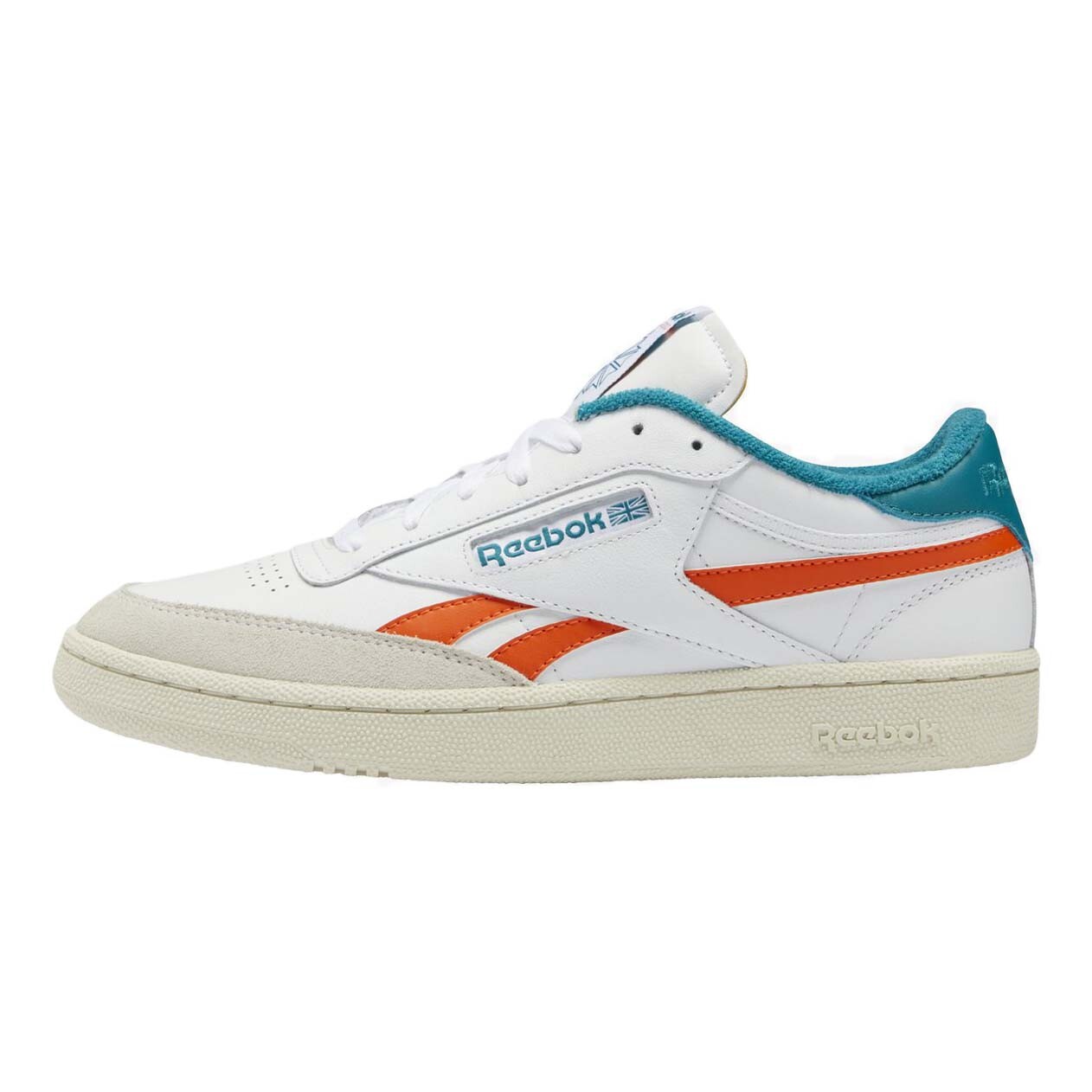 

Кроссовки Reebok Classic Club C Revenge, белый/оранжевый/бирюзовый
