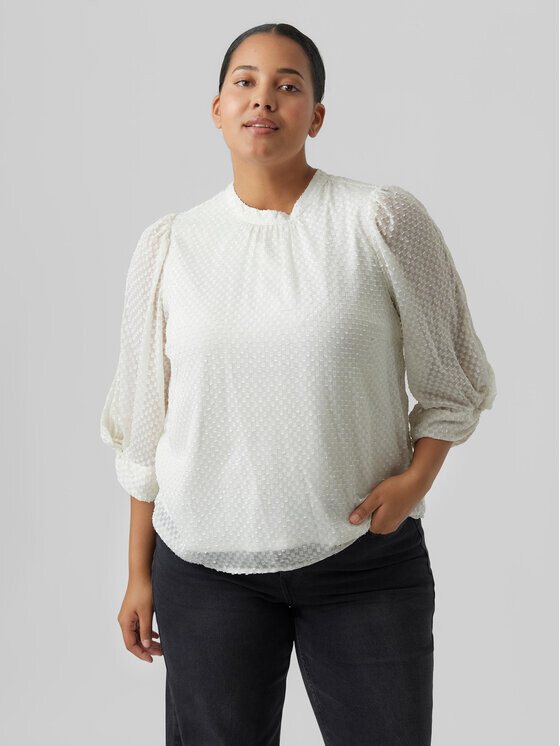 

Блуза стандартного кроя Vero Moda Curve, экрю