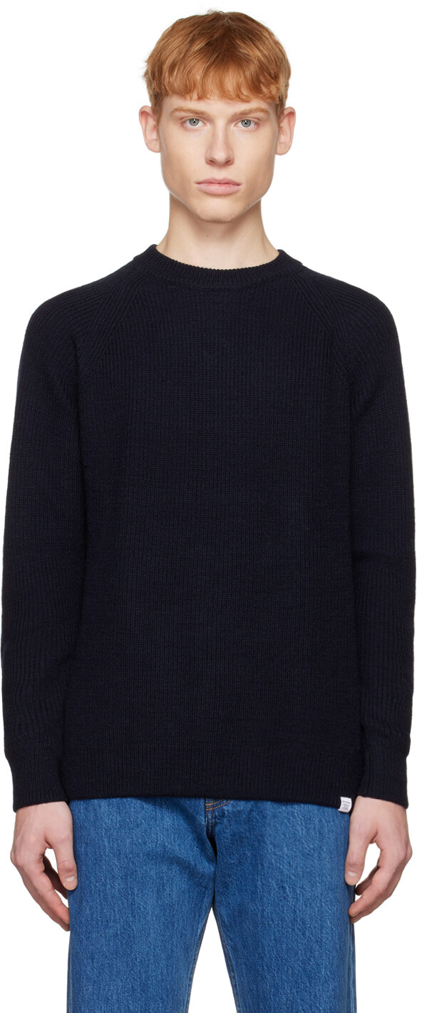 

Темно-синяя толстовка Roald Norse Projects, Синий
