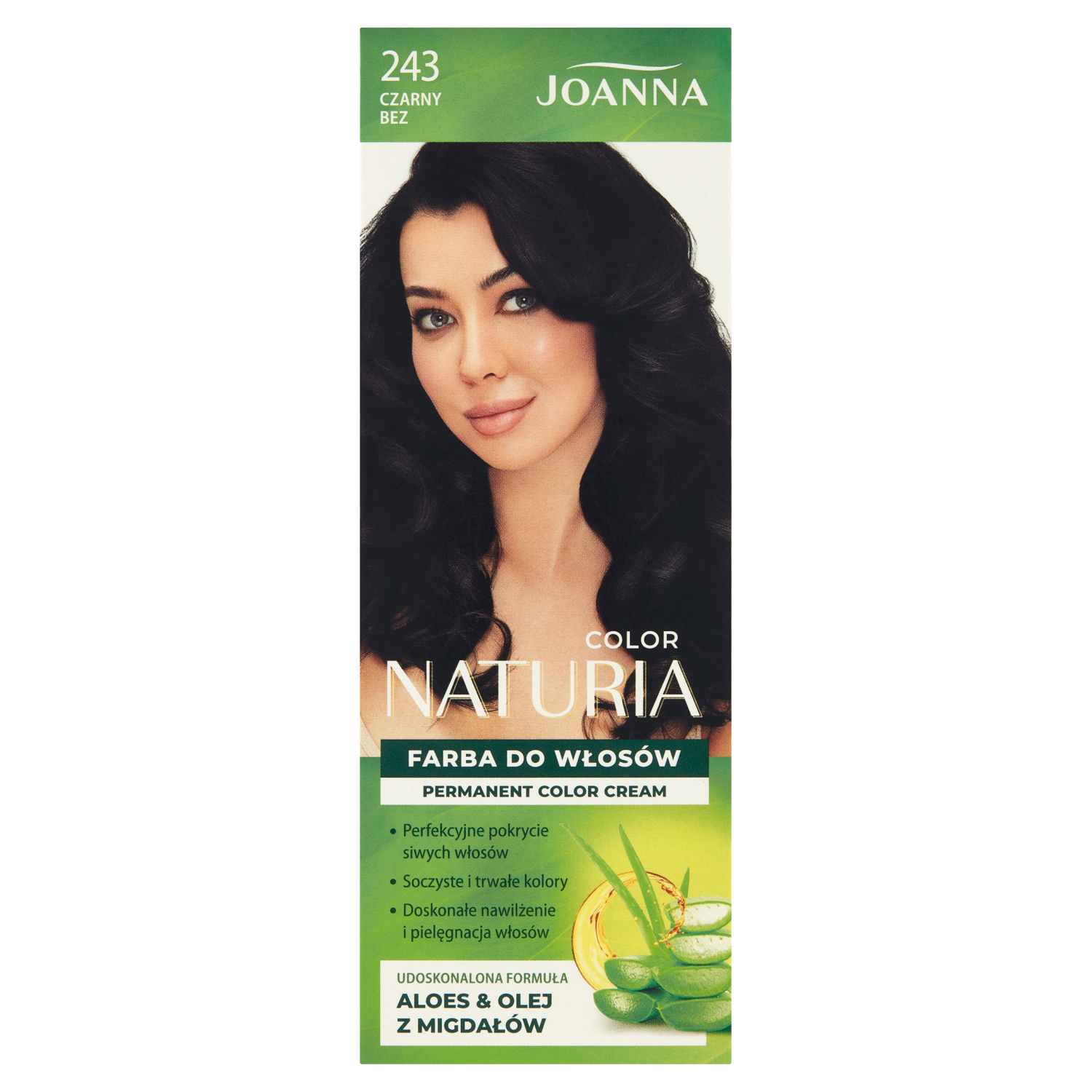 Joanna Naturia Color краска для волос 243 черная сирень, 1 упаковка joanna краска для волос joanna naturia color тон 243 черная сирень