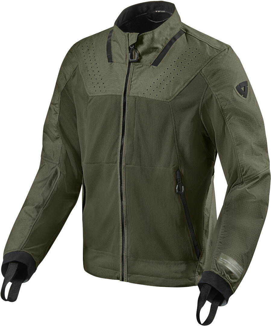 Куртка текстильная мотоциклетная Revit Territory, темно-зеленый куртка женская luhta цвет темно зеленый 232402345l7v размер 36 44