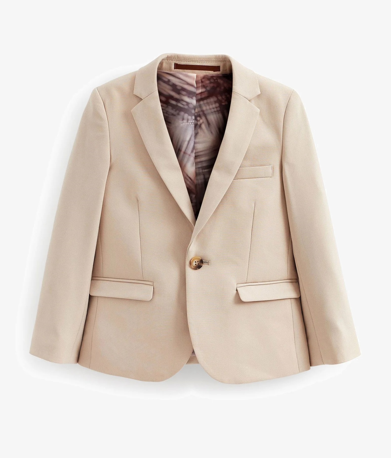 Пиджак Next Standard Blazer, бежевый женский двубортный блейзер классический пиджак 2021 верхний размер пиджак с металлическими кнопками в форме льва s 4xl
