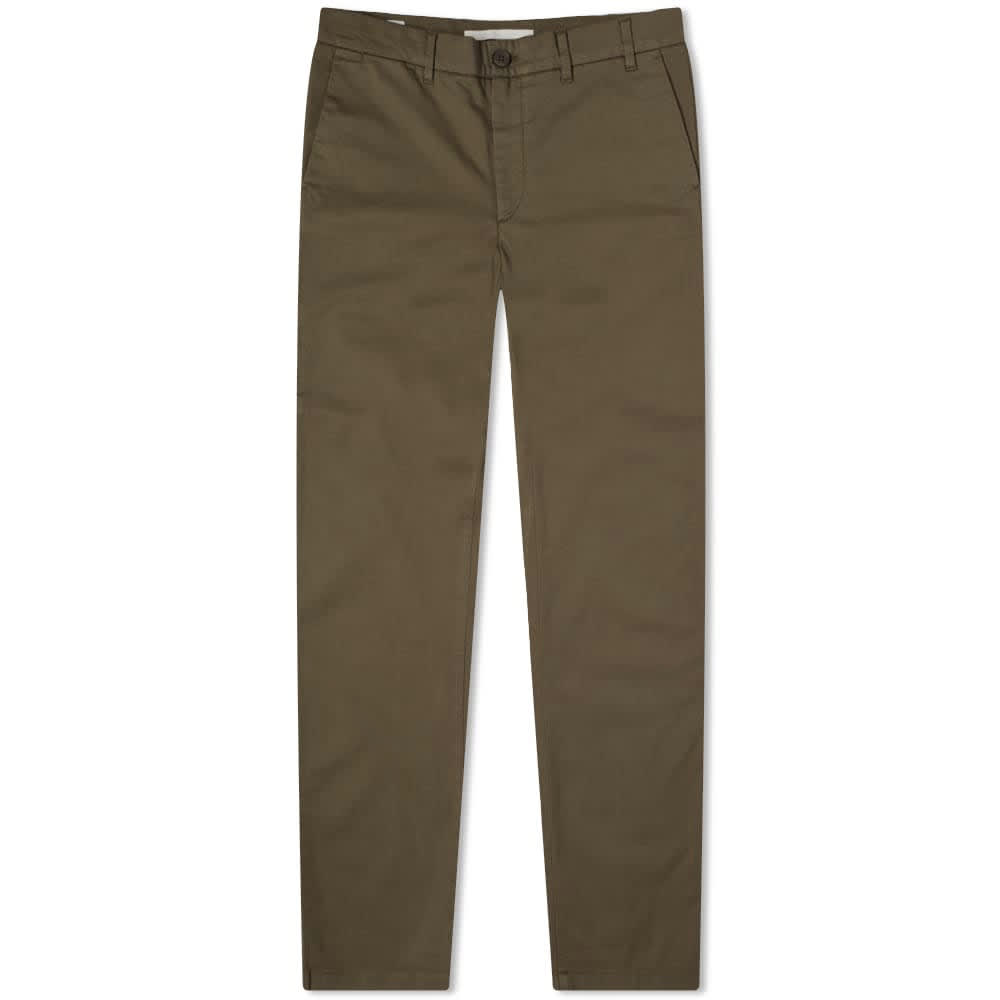 Брюки Norse Projects Aros Regular Light Stretch Chino, хаки
