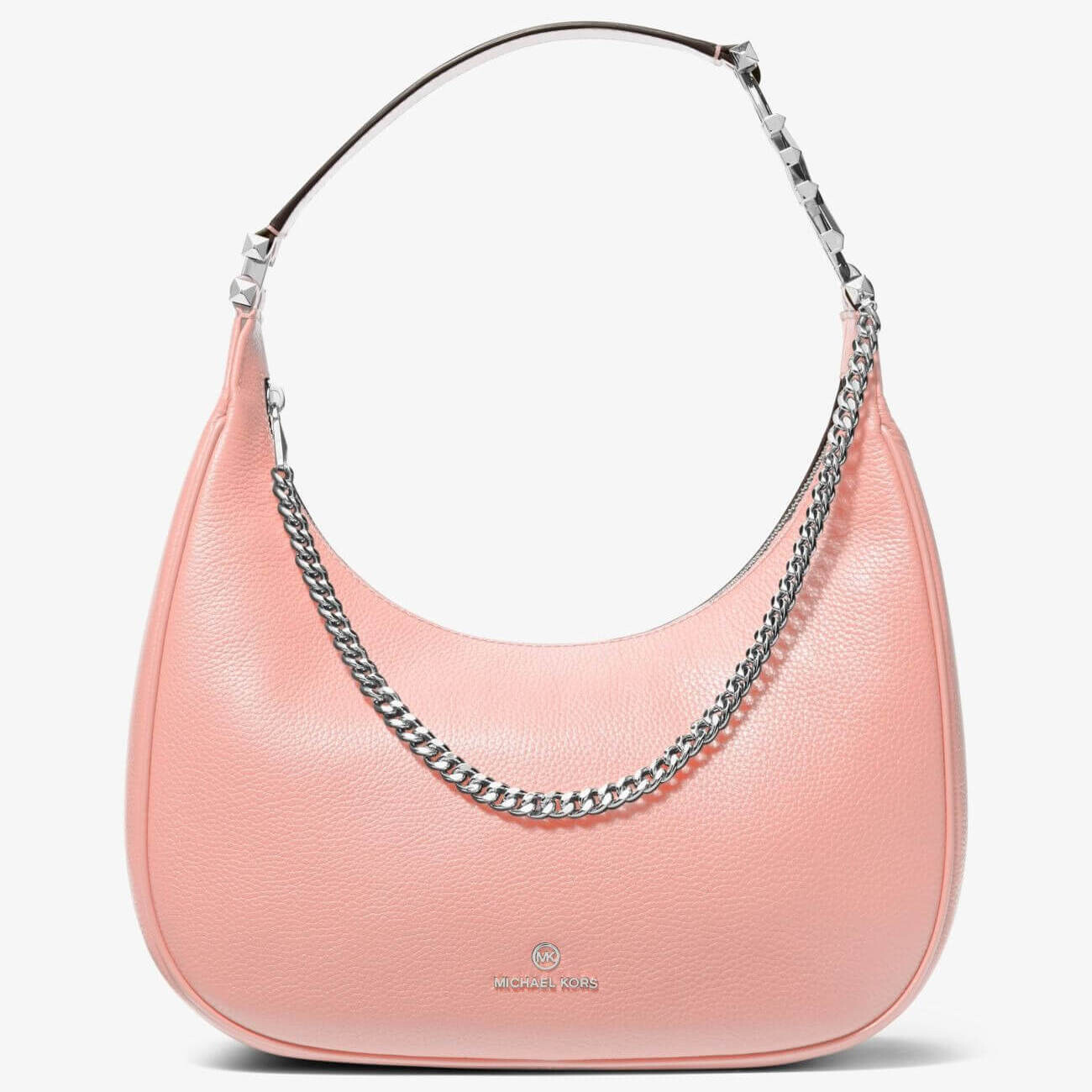 

Сумка Michael Michael Kors Piper Large Pebbled Leather Shoulder, розовый