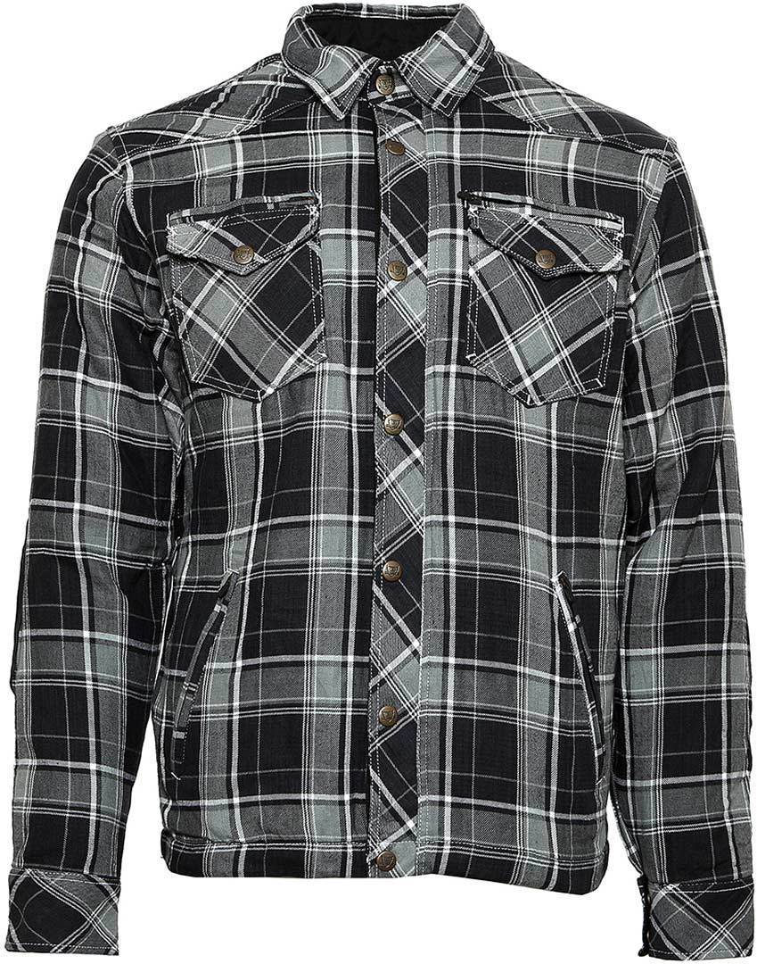 Рубашка Bores Lumberjack с длинным рукавом, серый/черный/белый платье рубашка kaffe sonia черный белый черный белый