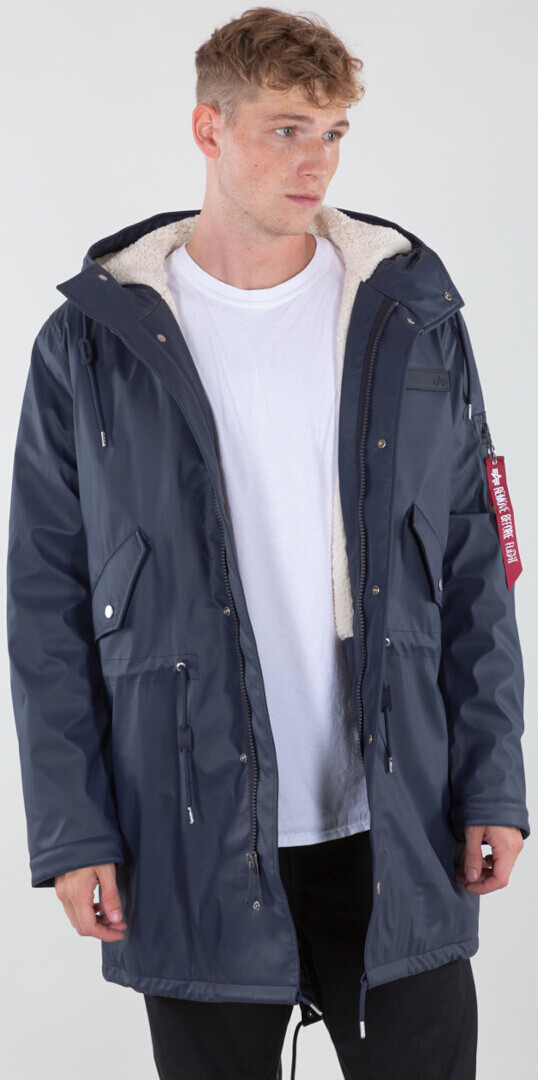 

Куртка Alpha Industries Raincoat TL дождевая, синяя