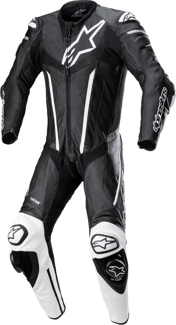 

Alpinestars Fusion Цельный костюм из мотоциклетной кожи, черный/белый