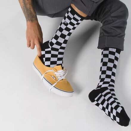 

Носки Checkerboard Crew II Vans, цвет Black/White Check