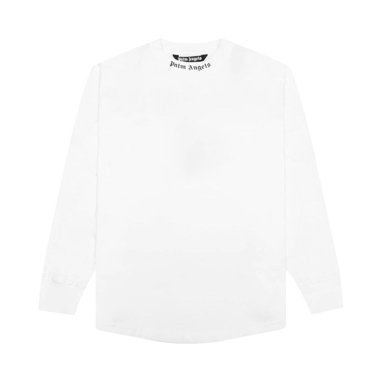 Лонгслив Palm Angels Double Logo Over Long-Sleeve Tee 'White/Fuchsia', белый - фото