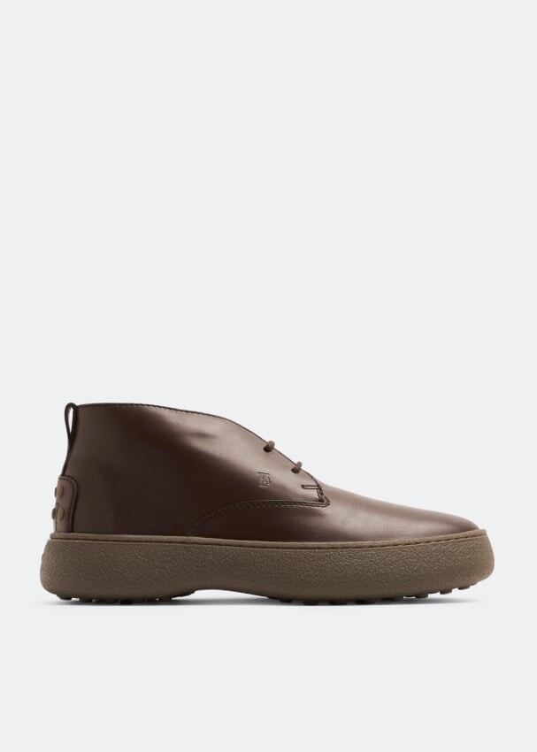

Ботинки TOD'S W. G. Desert leather boots, коричневый