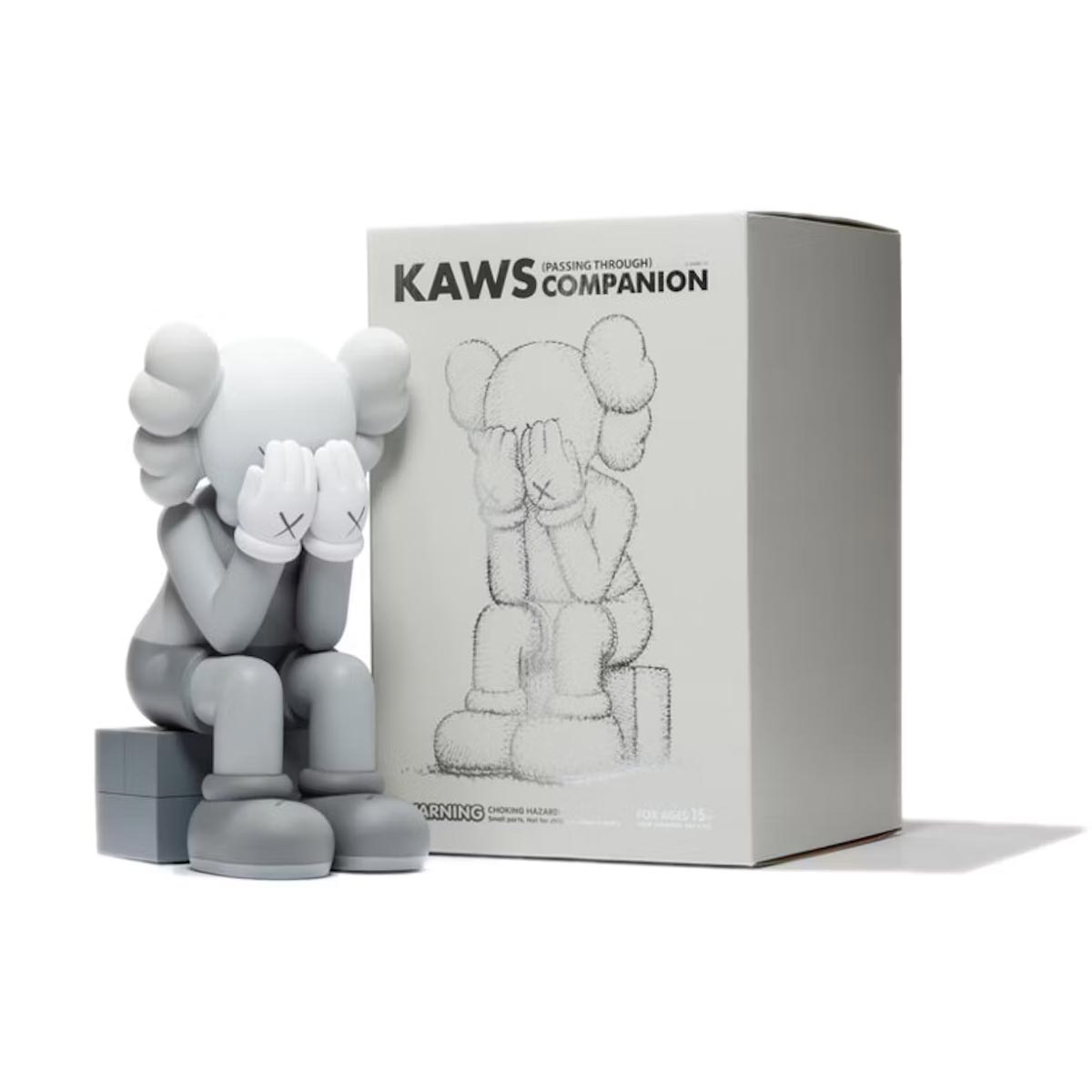 цена Виниловая фигурка Kaws Passing Through Companion (2013), серый
