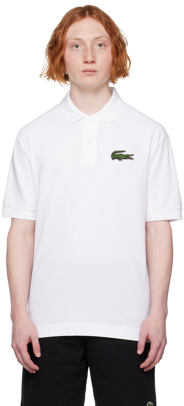 

Белая футболка-поло Original L.12.12 свободного кроя Lacoste, Белый