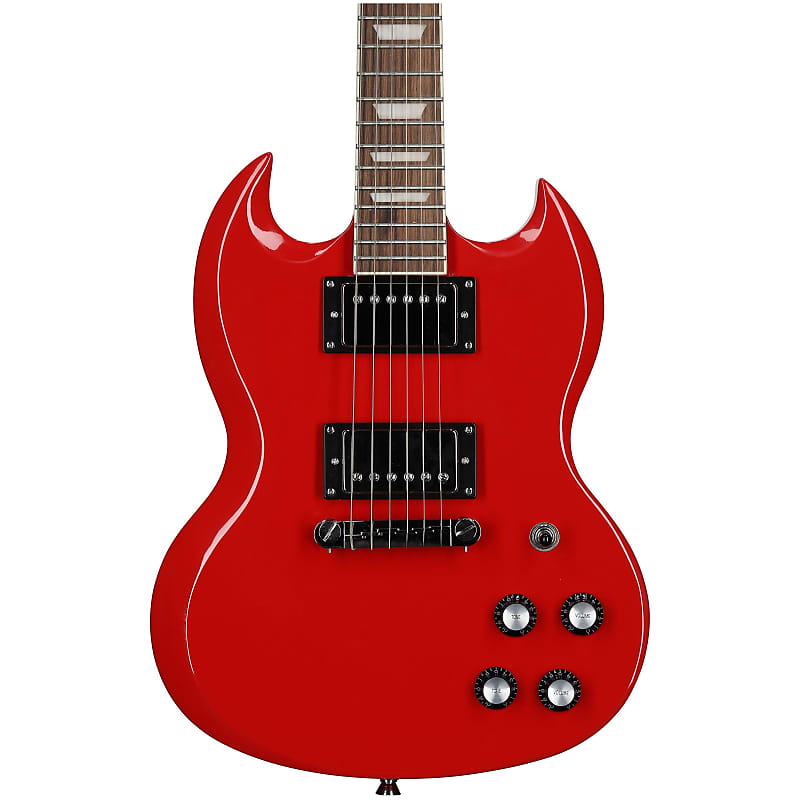 Электрогитара Epiphone Power Player SG (с чехлом), красный цвет лавы Epiphone Power Player SG Electric Guitar (with Gig Bag), Lava Red