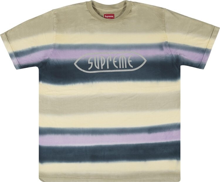 

Футболка Supreme Rainbow Stripe T-Shirt 'Purple', фиолетовый