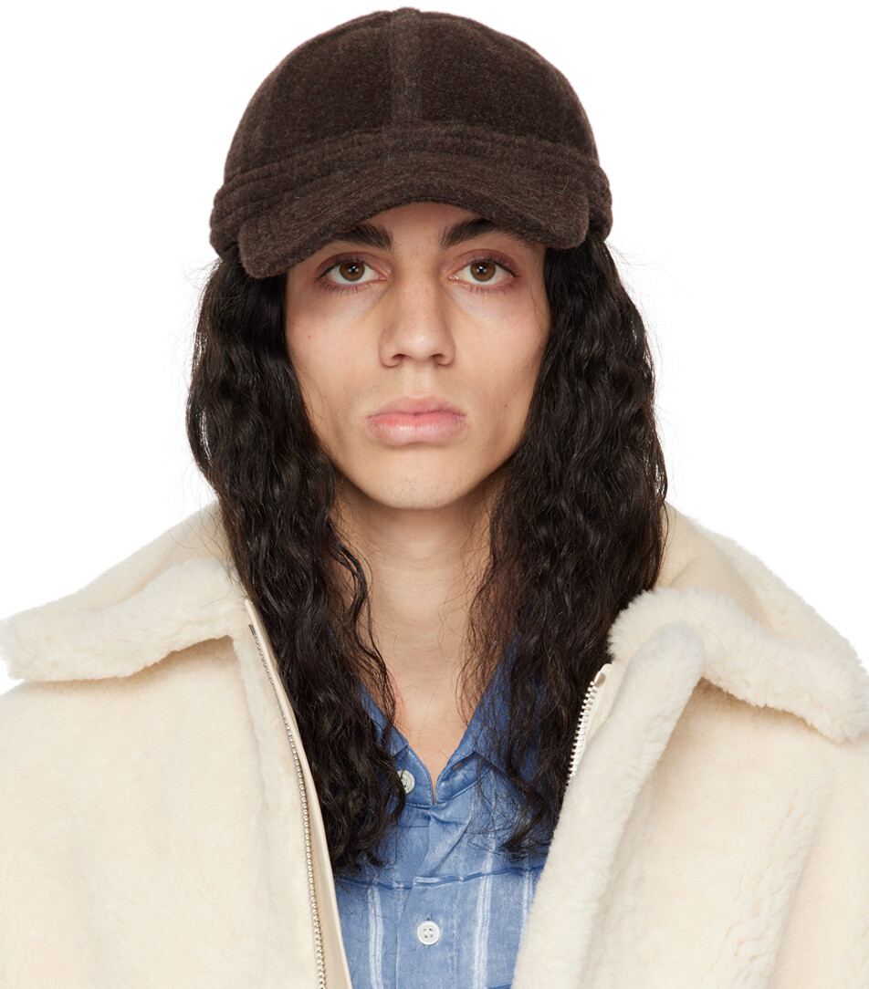 

Коричневая кепка Le Papier 'La Casquette Feutre' Jacquemus