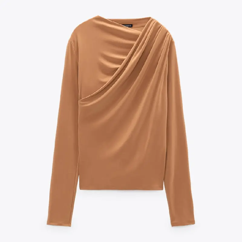 

Футболка Zara Comfort, коричневый