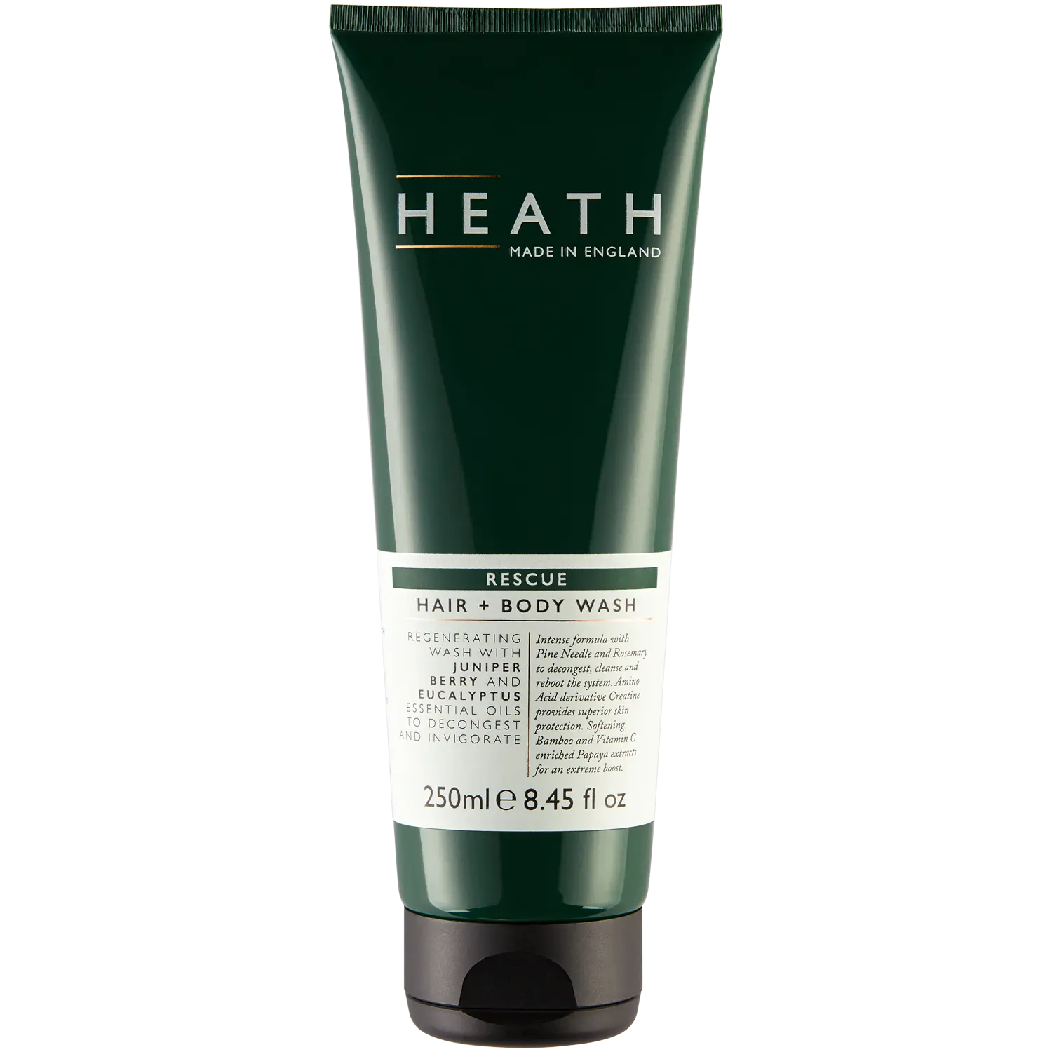 

Heath Made In England очищающий гель для душа для тела и волос, 250 мл
