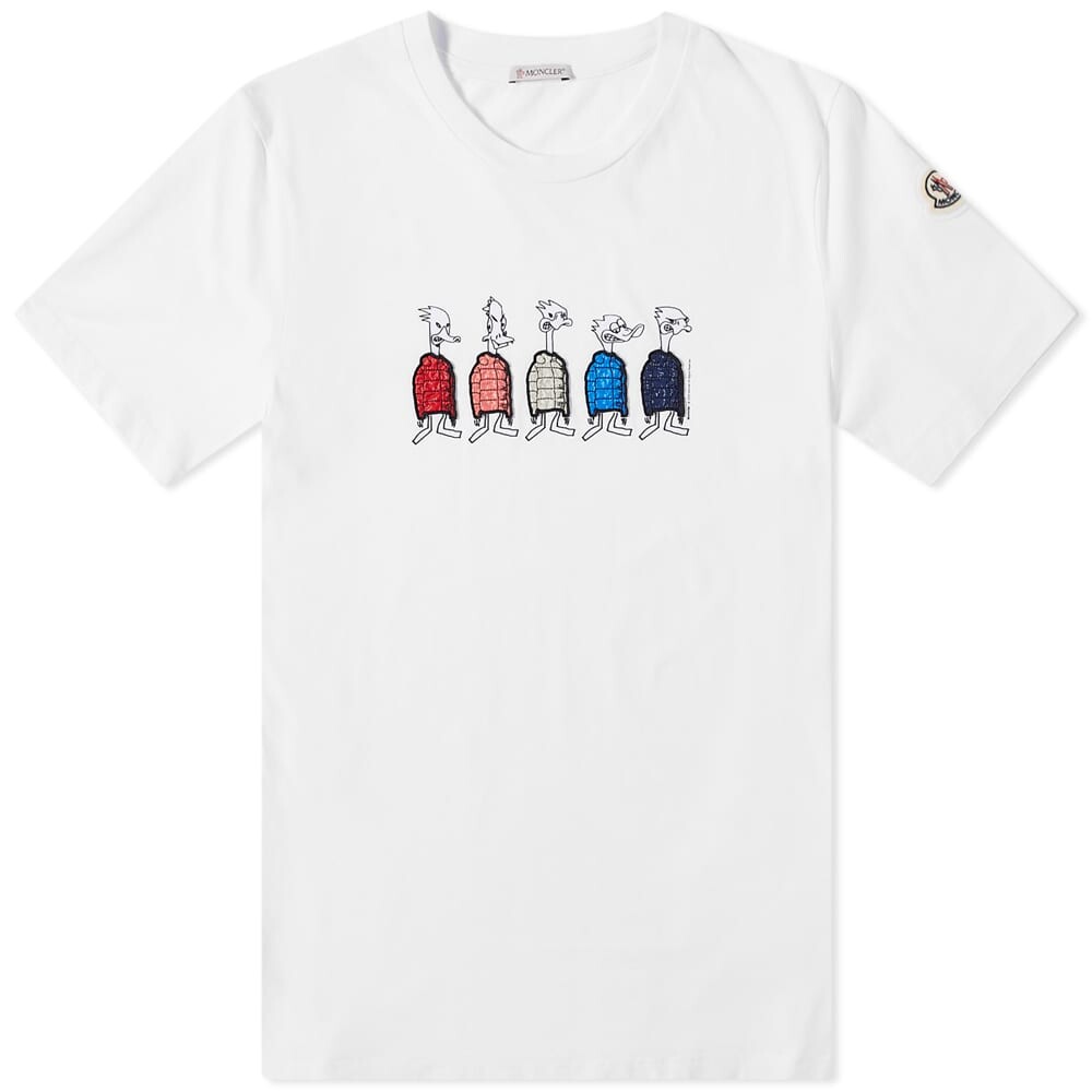 

Футболка Moncler Rubber Patch Logo Tee, Белый
