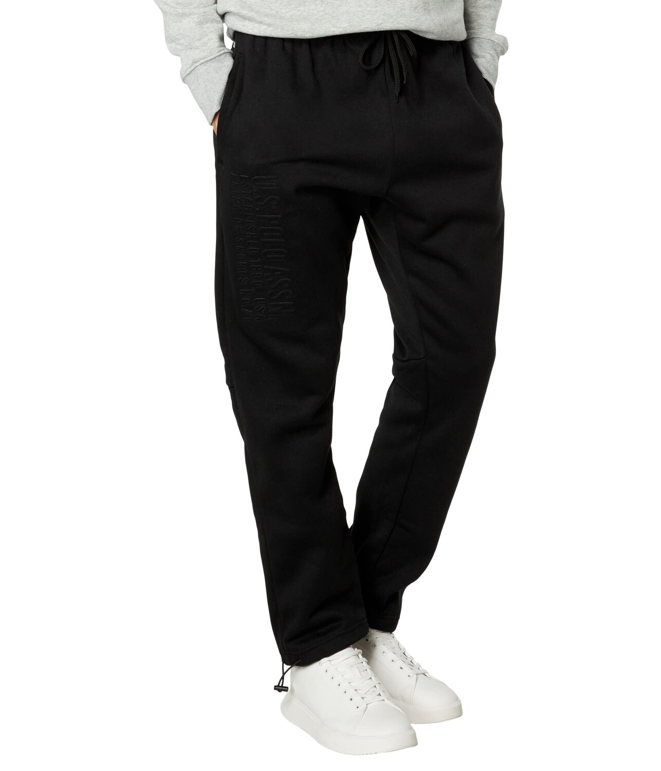 

Джогггеры U.S. POLO ASSN., Embossed Fleece Joggers, Черный