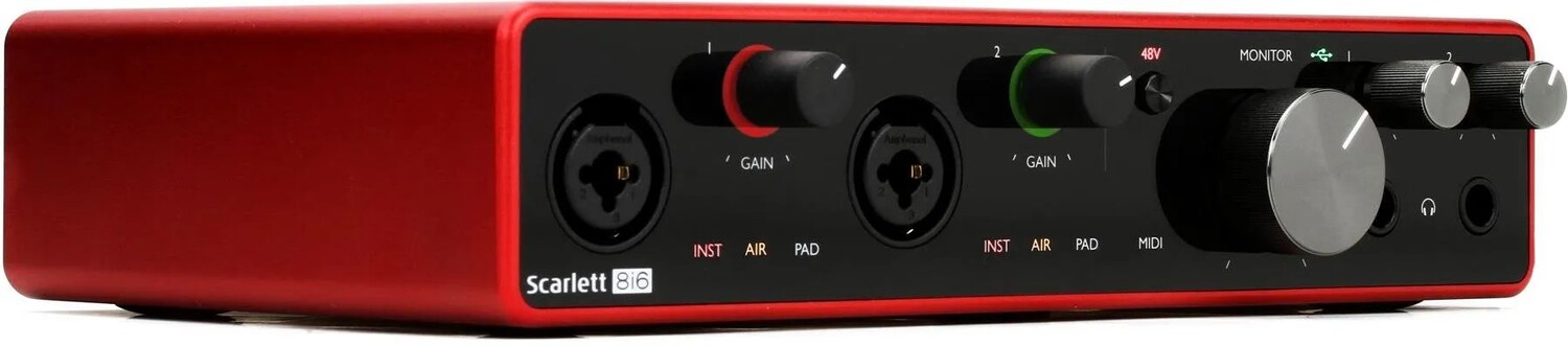 

Focusrite Scarlett 8i6 USB-аудиоинтерфейс 3-го поколения