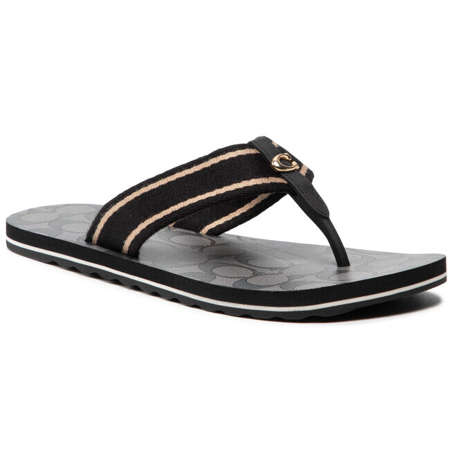 

Шлепанцы Coach ZoeWebbed Flip, черный